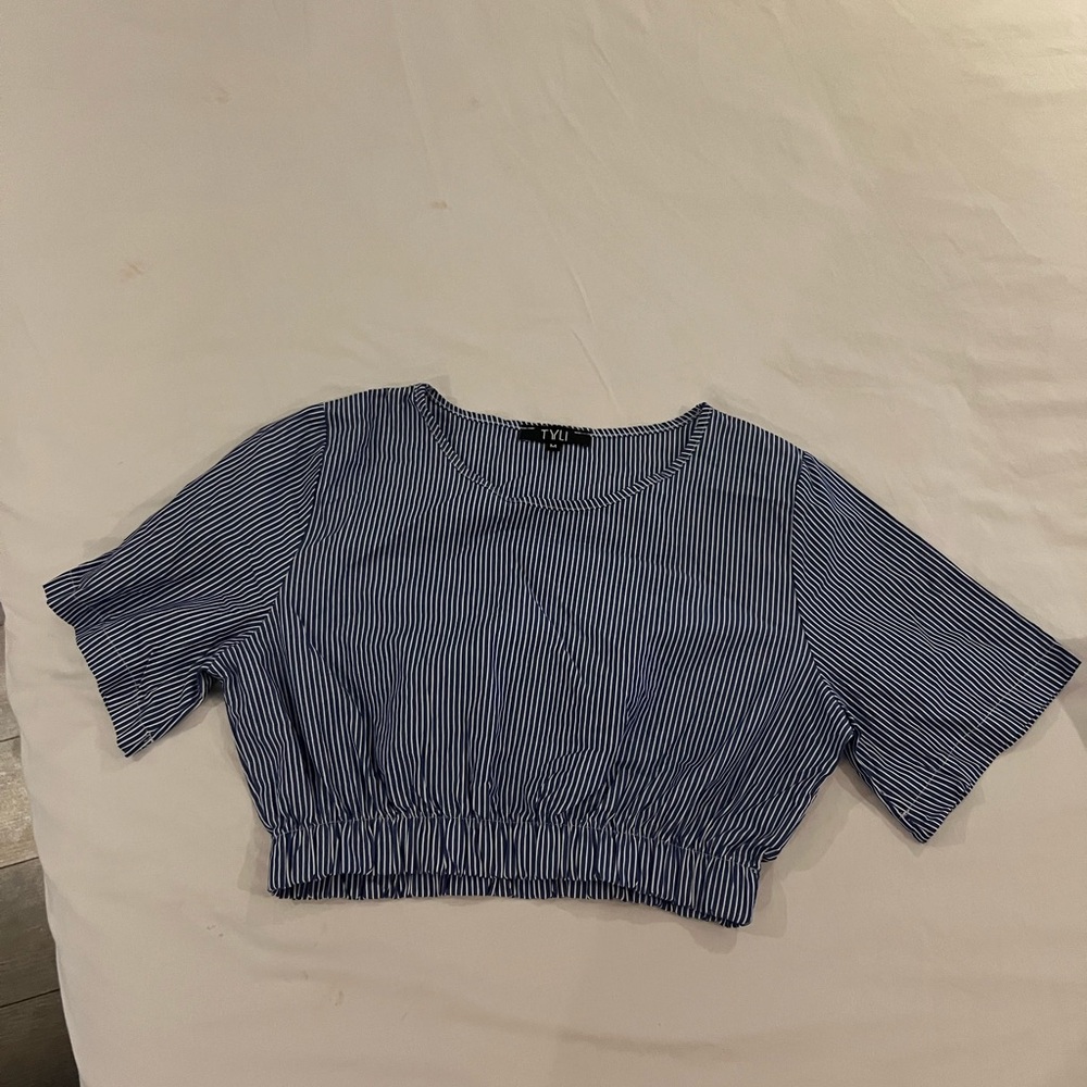 Striped Cropped Top